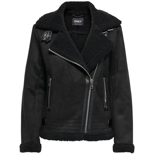 Only Usnjene jakne &amp;amp; Sintetične jakne ONLNEWDIANA LIFE AVIATOR JACKET CC OTW 15304775 Črna Slike