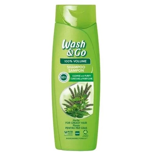 Wash&go Šampon herbal 360ml Cene