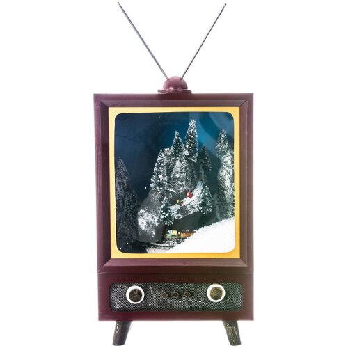 TV sa efektom padanja snega, LED i muzika Slike