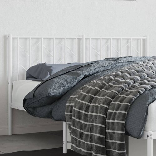vidaXL Kovinsko vzglavje belo 150 cm Cene