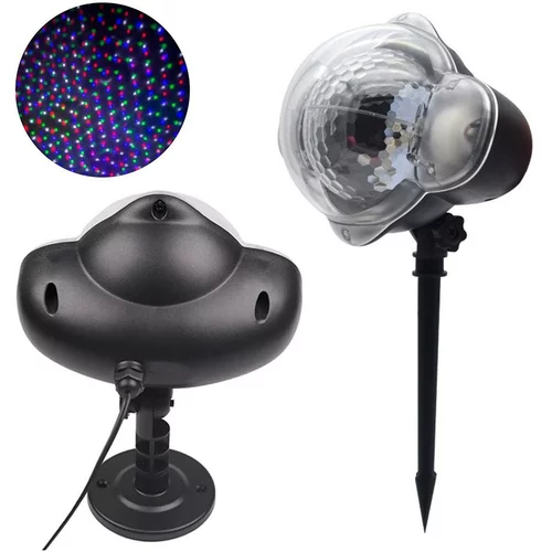 Laserski LED projektor za osvetlitev zunanjosti - disko krogla