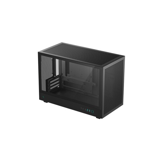 DeepCool Računalni&scaron;ko ohi&scaron;je CH260, Micro-ATX, kajeno steklo, črno Cene