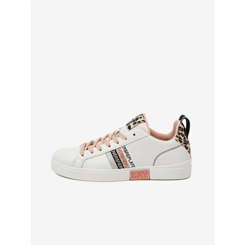 Replay White Women's Leather Sneakers - Women Slike