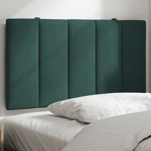 VidaXL Vzglavna stranica temno zelena 90 cm žamet Slike