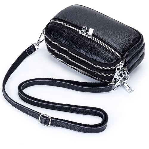 INF Nova ženska torbica čez ramo s tremi zadrgami Black, (21275632) Slike