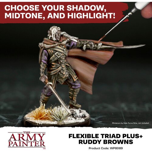 The Army Painter Warpaints Fanatic: Ruddy Browns Flexible Triad PLUS+ - 1 set. Cene