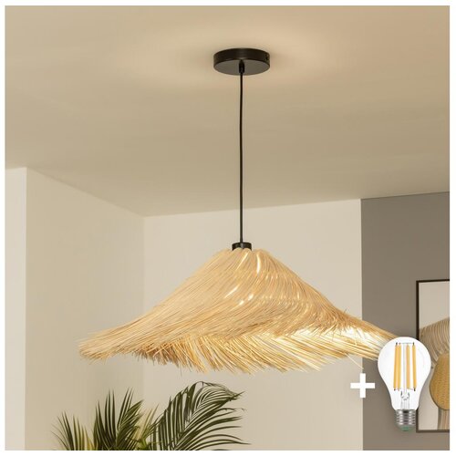  Brilagi - LED luster na sajli CERIA BOHO 1xE27/40W/230V, prečnik 100 cm, ratan Cene
