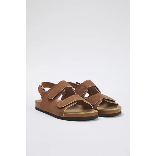 Trendyol Brown Velcro Big Size Kids Sandals