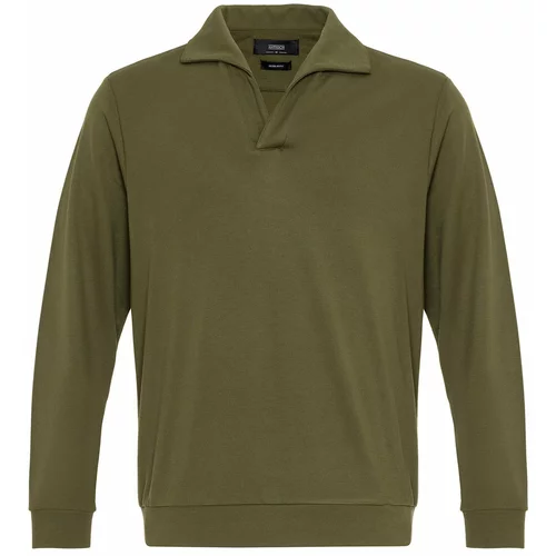 Antioch Sweater majica 'Turndown' zelena