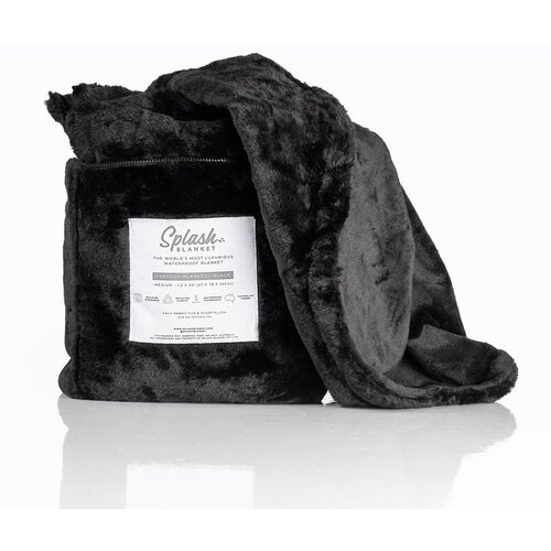 Splash Blanket Furlush Black on Black Medium Slike