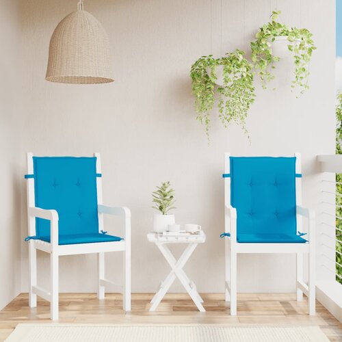  Jastuci za vrtne stolice 2 kom plavi 100 x 50 x 3 cm od tkanine Cijene