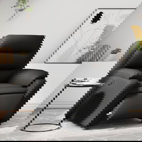 vidaXL Električni naslanjač črno umetno usnje Cene