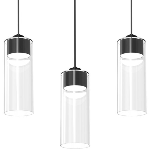  Visilica na sajli CLARISSA 3xGX53/12W/230V crni Slike