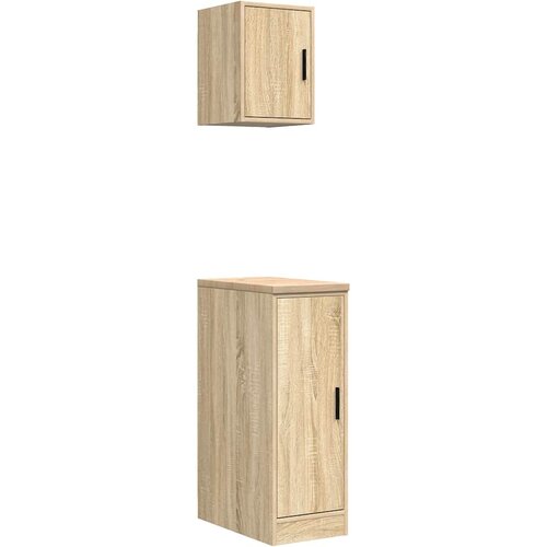 VidaXL Garažne omare 2 kosa sonoma hrast inženirski les, (22047767) Slike