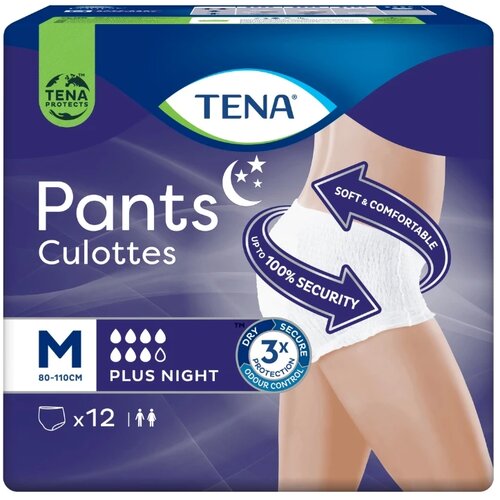 Tena noćne gaćice za inkontinenciju pants culottes, m, 12 komada Slike