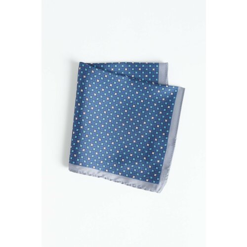 ALTINYILDIZ CLASSICS Men's Navy Blue-Grey Patterned Handkerchief Slike