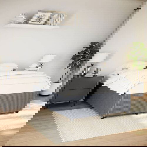 Furnova Posteljni okvir brez vzmetnice temno siv 160x200 cm žamet, (21937356) Slike