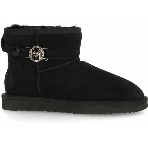 Mexx Čizme za snijeg od brušene kože Bobby buckle boja: crna, MXCH020601W