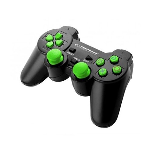 Game Pad ESPERANZA TROOPER, vibration, PS3/PC, USB, black/green, EGG107G Cijene
