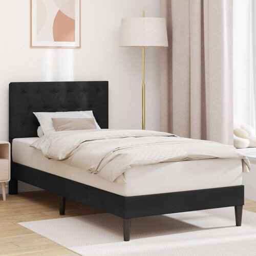  Okvir za krevet s uzglavljem Crna 90 x 200 cm Bar&scaron;un - Crna 90 x 200 cm Cijene