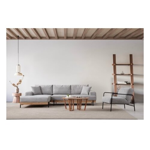 Atelier Del Sofa ugaona garnitura Eti Oak Left Grey Slike