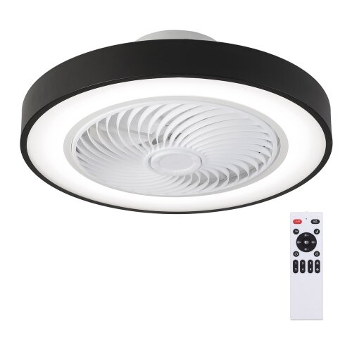  Brilagi-LED Prigu&amp;scaron;iva svetiljka sa ventilatorom LED/30W/230V 3000-6500K crna + daljinski upravljač Slike