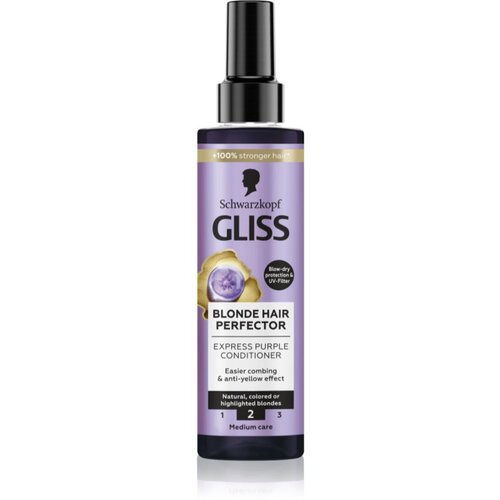 Schwarzkopf Gliss Blonde Hair Perfector balzam brez spiranja za nevtralizacijo rumenih odtenkov 200 ml Cene