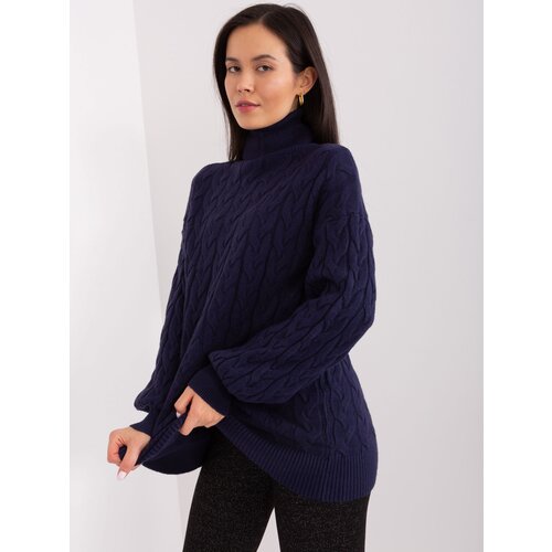 Wool Fashion Italia Sweater-AT-SW-2348.88-navy blue Cene