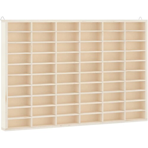  Drvena kolekcionarska vitrina sa 60 odjeljaka 60x4,5x40,5 cm Slike