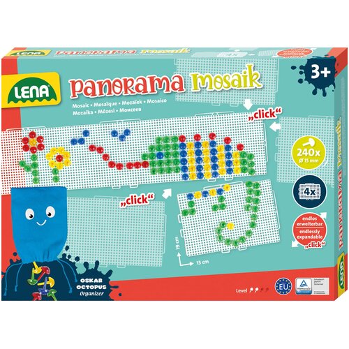 Lena Panorama Mosaik XL set prozirnih čepova 15 mm, 240 kom. Slike