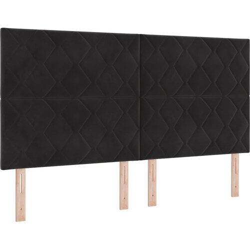  Krevet s opruga kutije s uzglavljem Crna 200 x 180 cm Bar&amp;scaron;un Slike
