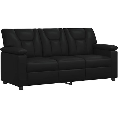  Set sofe 3 pcs Crna Umjetna koža Slike