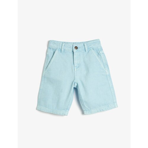 Koton Shorts - Blue - Normal Waist Slike