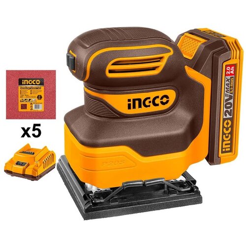 Ingco SUPER aku vibraciona brusilica, 2 Ah, 20V Cene