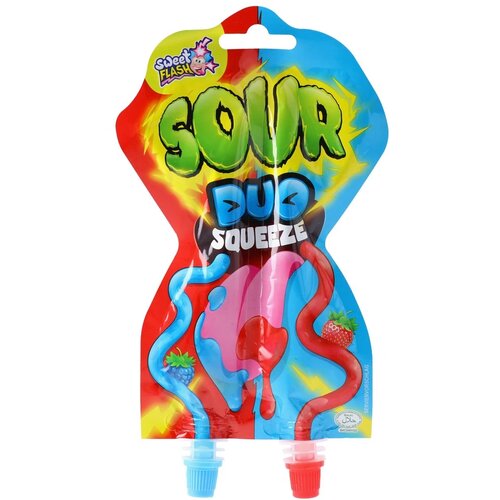  Liquid Candy, slatko-kiseli gel, Duo Squeeze, malina, 56ml Slike
