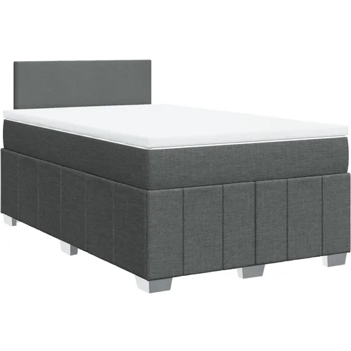 vidaXL Box spring postelja z vzmetnico temno siva 120x190 cm blago, (21321159) vidaXL Box spring postelja z vzmetnico temno siva 120x190 cm blago, (21321159)