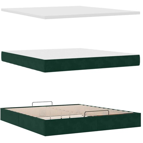  Otomanski krevet s madracem i LED 180x200 cm bar&amp;scaron;unasti Slike