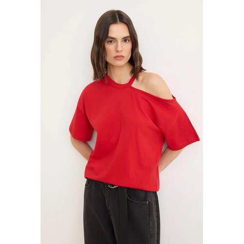 TRENDYOLMILLA Ženska majica TWOSS26TS00204, Crvena Slike