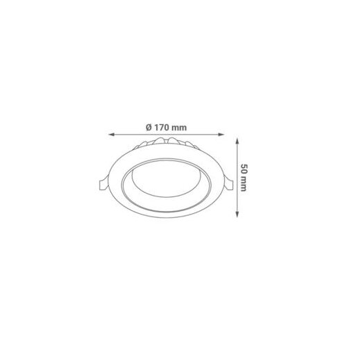 Greentech led spot ugr 22w 3cct okrugli ( DW-R03-22W-3CCT ) Cene