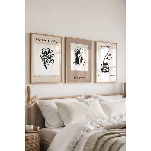 WALLXPERT Ç-300600 - 3040 Set dekorativnih slika u više boja (3 komada) Cene
