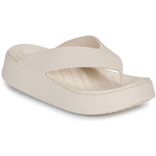 Crocs Japonke Getaway Groove Platform Flip Bež Slike