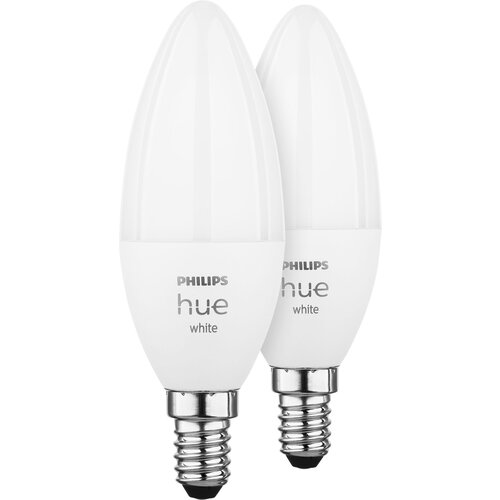 Philips Hue LED Lamp E14 2-Pack Set 5,5W 470lm White - pametne žarulje Cijene