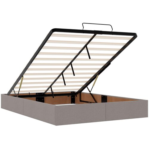  od pjene s madracem i LED-om Sivosmeđa 140 x 190 cm Slike