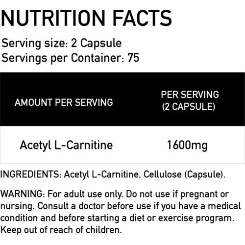 Basic Supplements Acetyl L-Carnitine Pro / 150 Vegan Capsule Slike