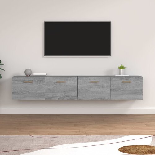 VidaXL Zidni ormarići 2 kom siva sonome 100x36,5x35 cm drveni Slike
