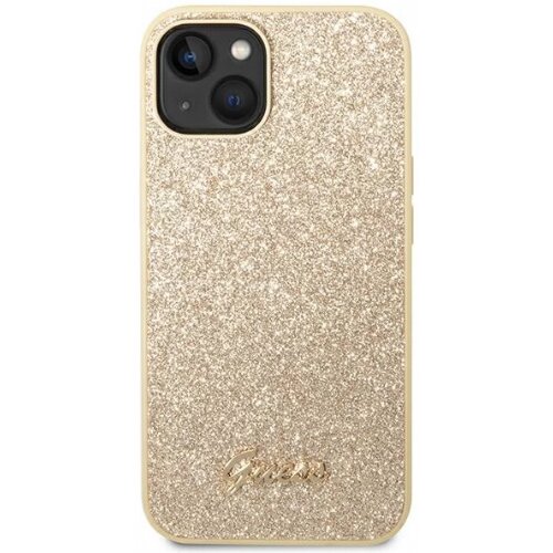 Guess gUHCP14SHGGSHD ovitek za iPhone 14 6.1 - zlat z ble&amp;scaron;čicami Slike