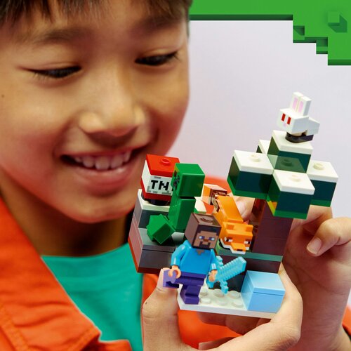 Lego LEGO&amp;reg; Minecraft&amp;reg; - Stevova pustolov&amp;scaron;čina v tajgi (21583) Slike
