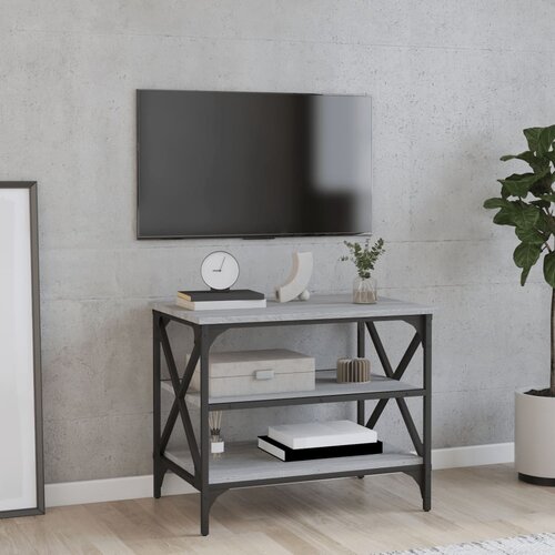 VidaXL TV omarica siva sonoma 60x40x50 cm inženirski les Slike
