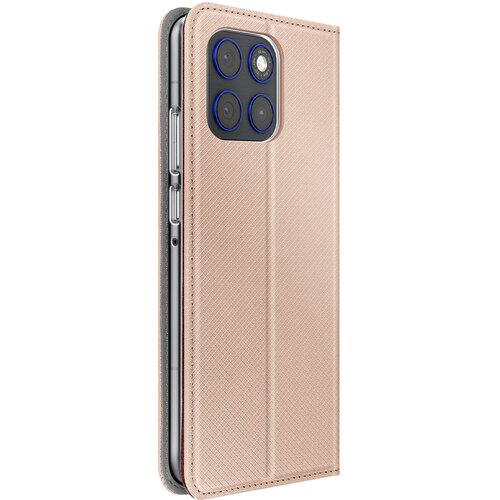 AVIZAR Preklopna Torbica za Motorola Edge 70 s Spleteno Teksturo in Stojalom, Šampanjec roza, (5000274134) Cene