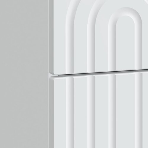  Noćni ormar 2 pcs Bijela 43 x 34,5 x 48 cm Konstruirano drvo Slike